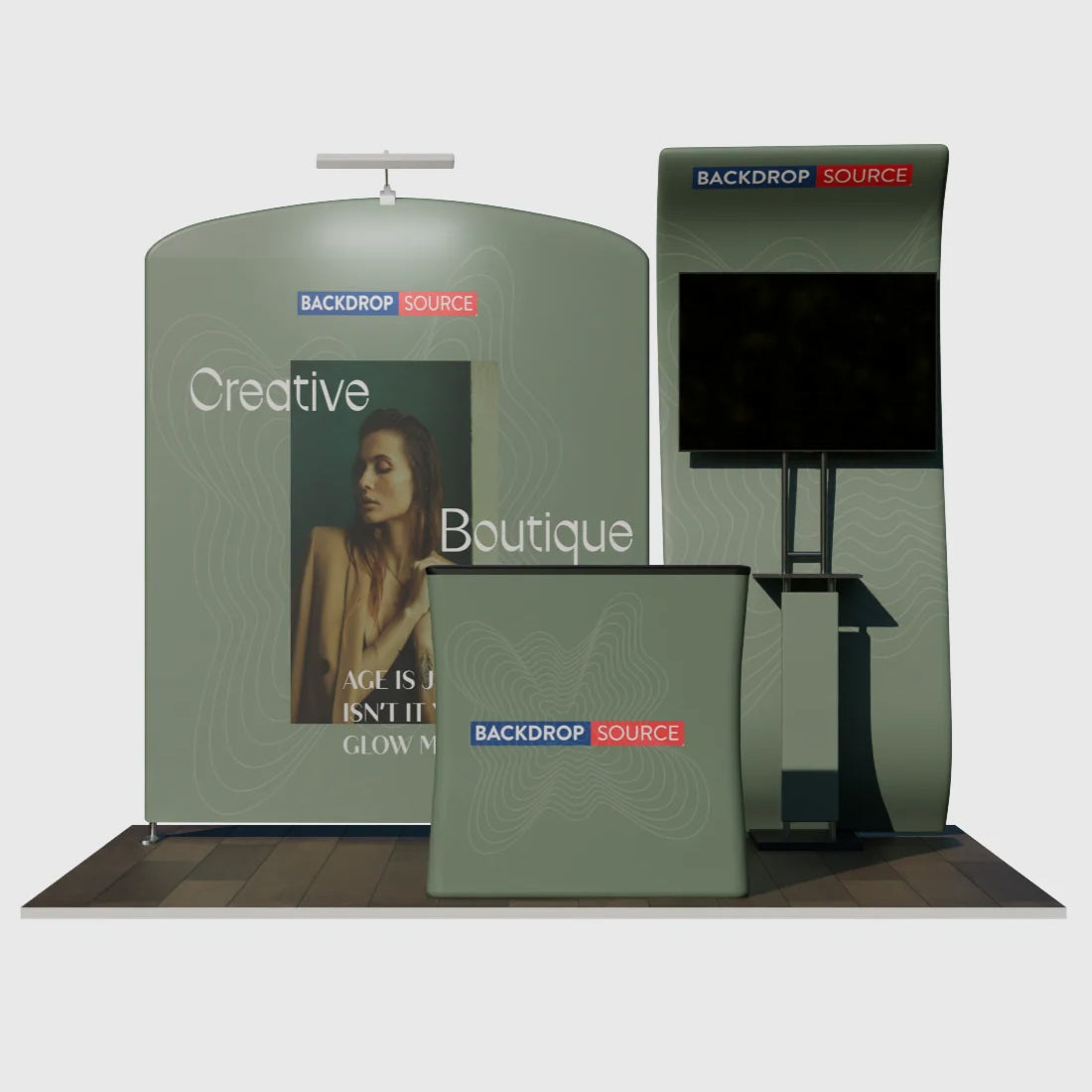 Présentoir portable 3 m x 3 m - Modèle 11 