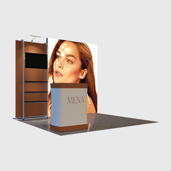 10x10 Tension Fabric Backwall Display