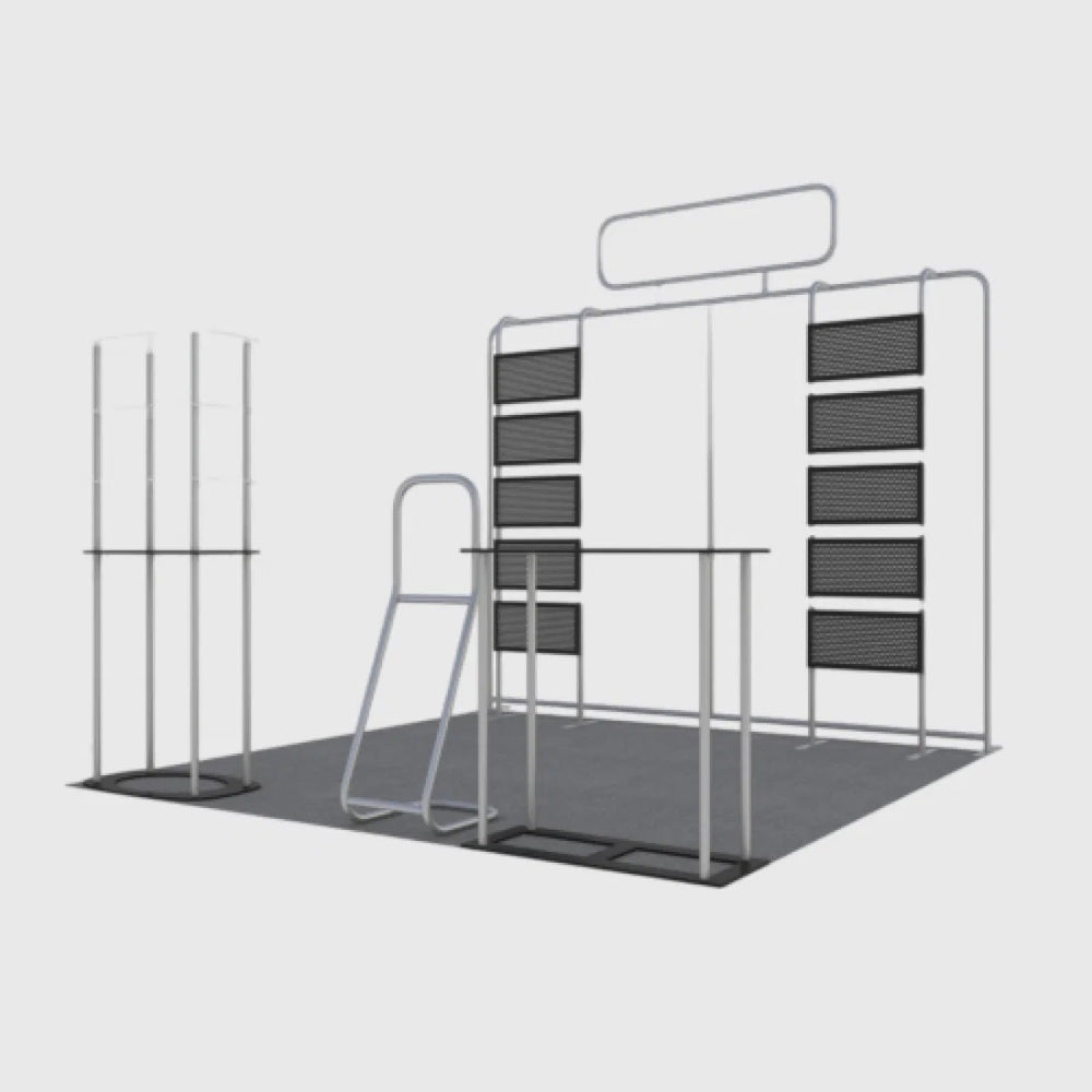 Présentoir portable 3 m x 3 m - Modèle 20 