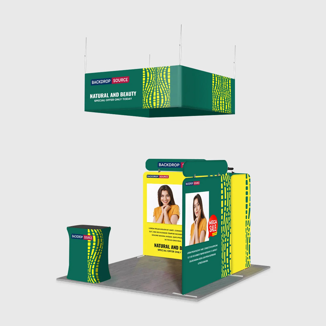 Portable Exhibit Display 10ft x 10ft - Model 30