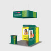 Portable Exhibit Display 10ft x 10ft - Model 30