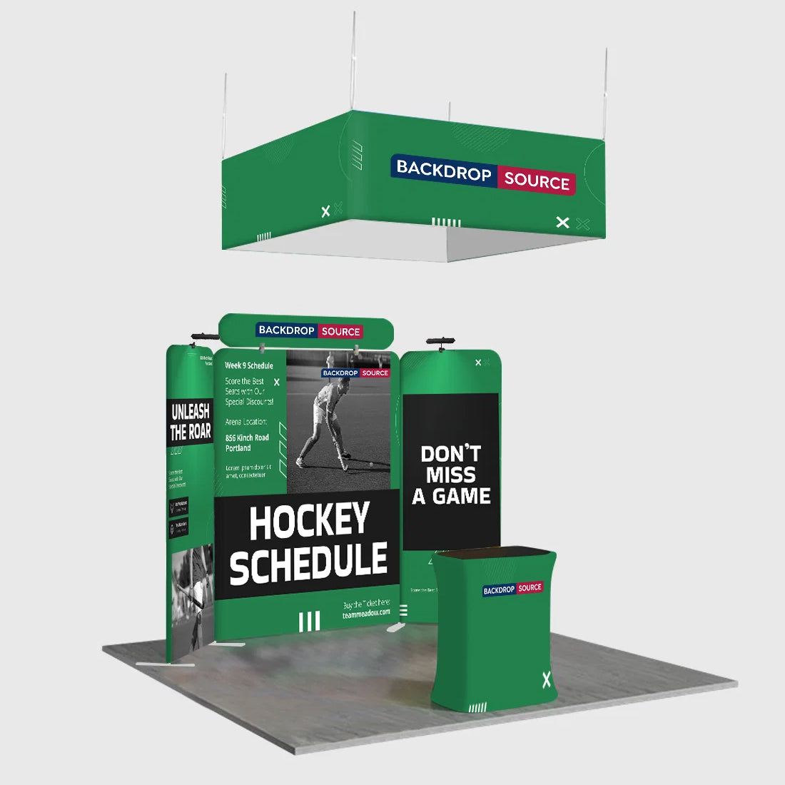 Portable Exhibit Display 10ft x 10ft - Model 32