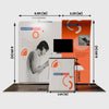 Présentoir portable 3 m x 3 m - Modèle 14 