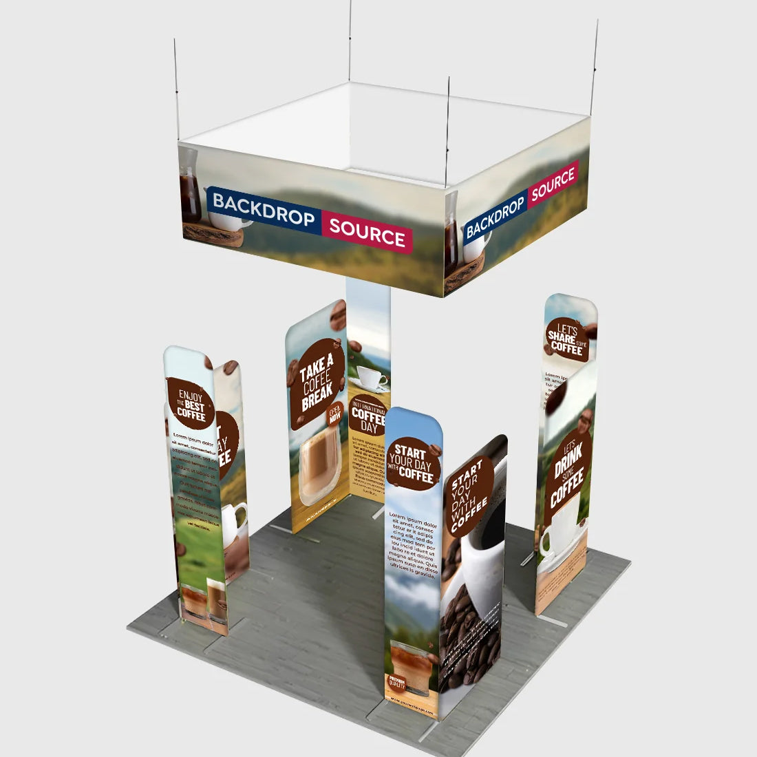 Portable Exhibit Display 10ft x 10ft - Model 36