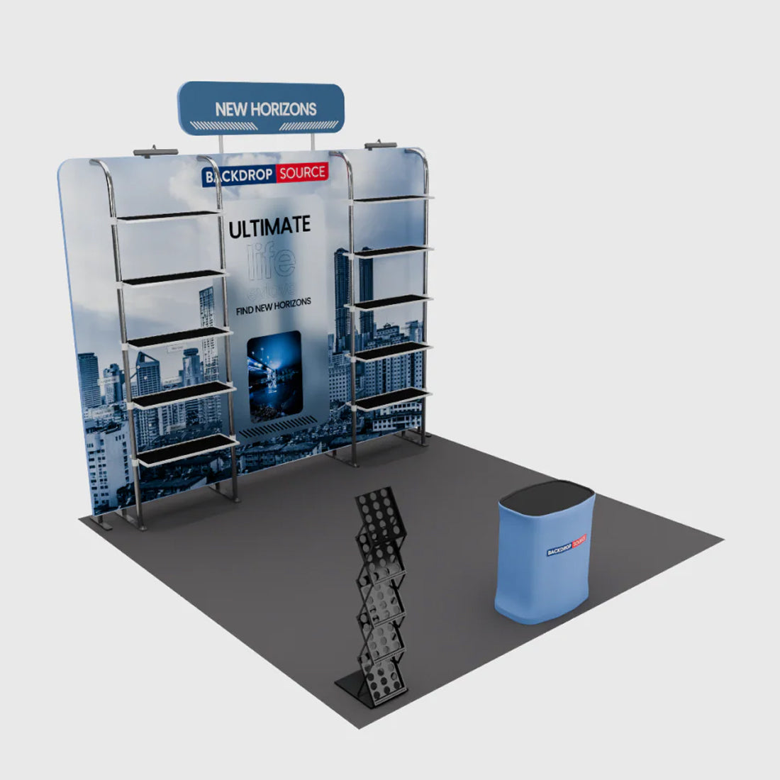 Présentoir portable 3 m x 3 m - Modèle 28 