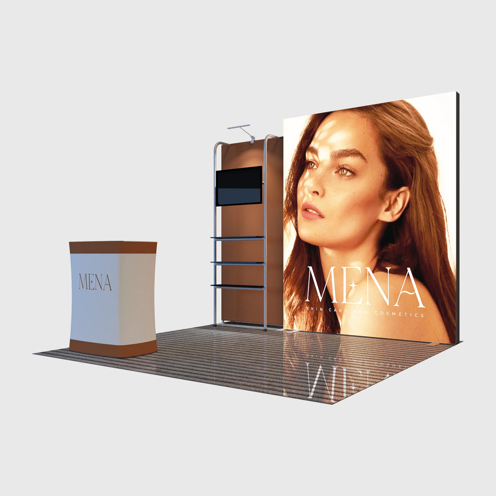 10x10 Tension Fabric Backwall Display