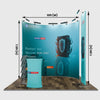 Modular U Shaped Exhibition Kit for 10ft Wide Booths
