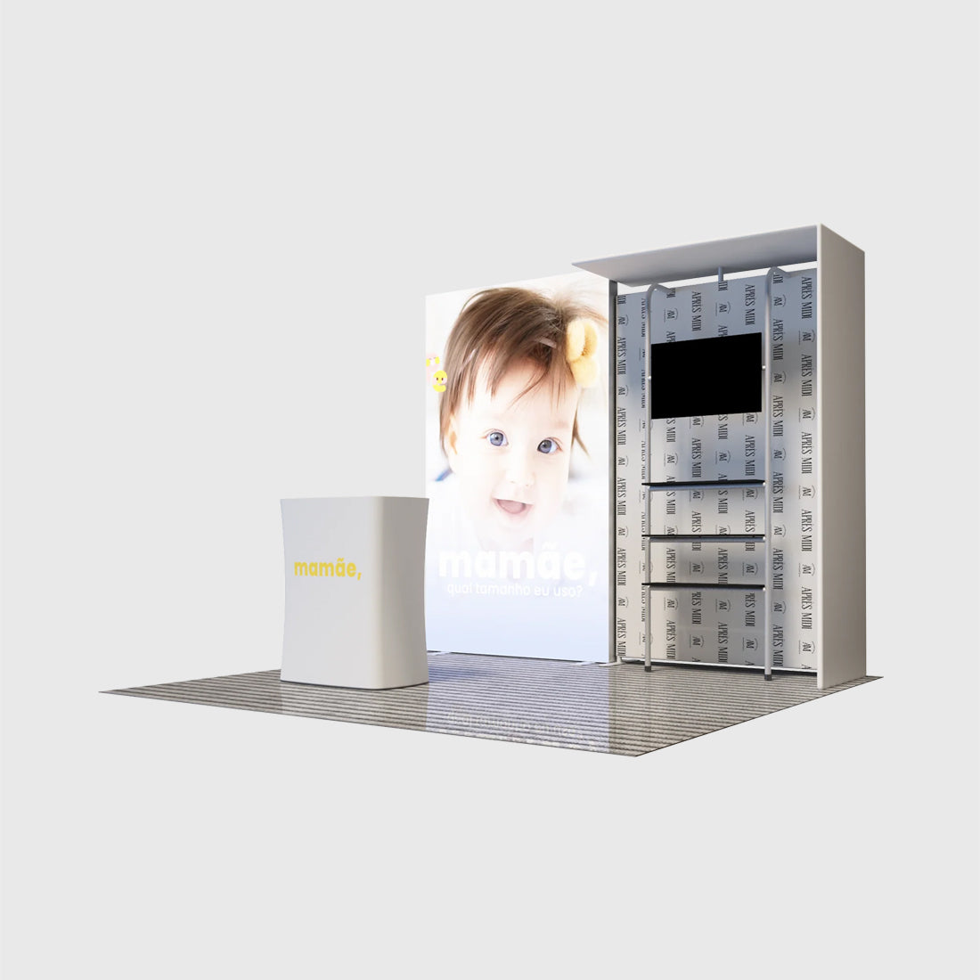 10x10 Backlit SEG Fabric Wall Display