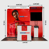 Présentoir portable 3 m x 3 m - Modèle 10 