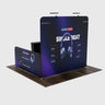 Ultimate 10x10 Booth Kit with Backwall, Side Walls, Counter & LED Lights