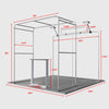 Présentoir portable 3 m x 3 m - Modèle 29