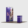 Kit d'affichage 3-en-1 Straight Exhibit Pro 3 m x 3 m avec étui rigide pour podium 