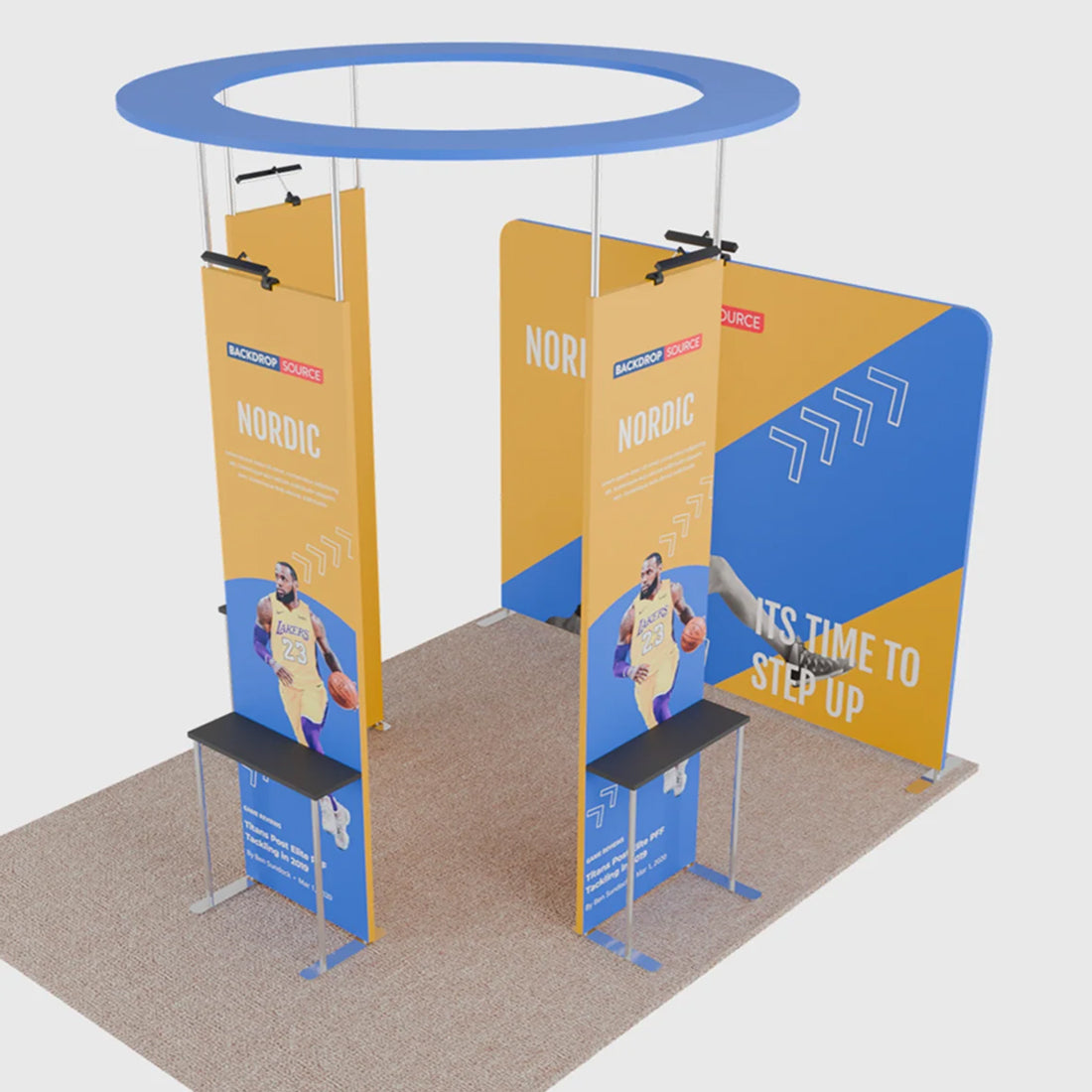 Présentoir portable 3 m x 3 m - Modèle 40 