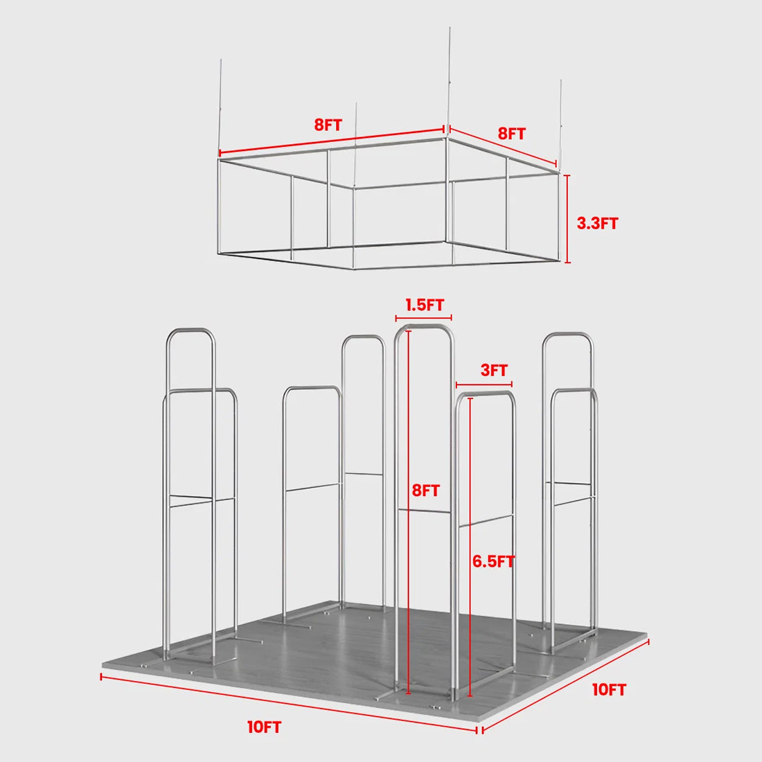 Portable Exhibit Display 10ft x 10ft - Model 36