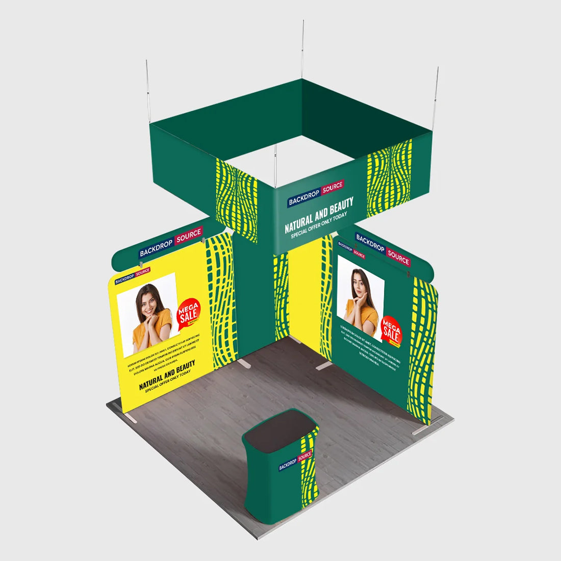 Portable Exhibit Display 10ft x 10ft - Model 30