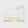 10x10 3D Media Wall Booth Kit with L-Shape Corner & Counter