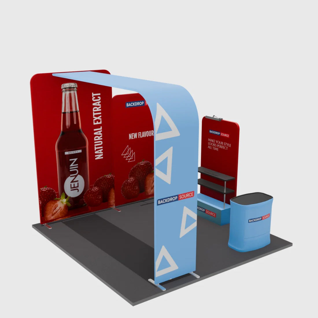 Portable Exhibit Display 10ft x 10ft - Model 15