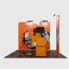 Kit de stand d'exposition modulaire haut de gamme de 3 mètres de large avec écran TV 