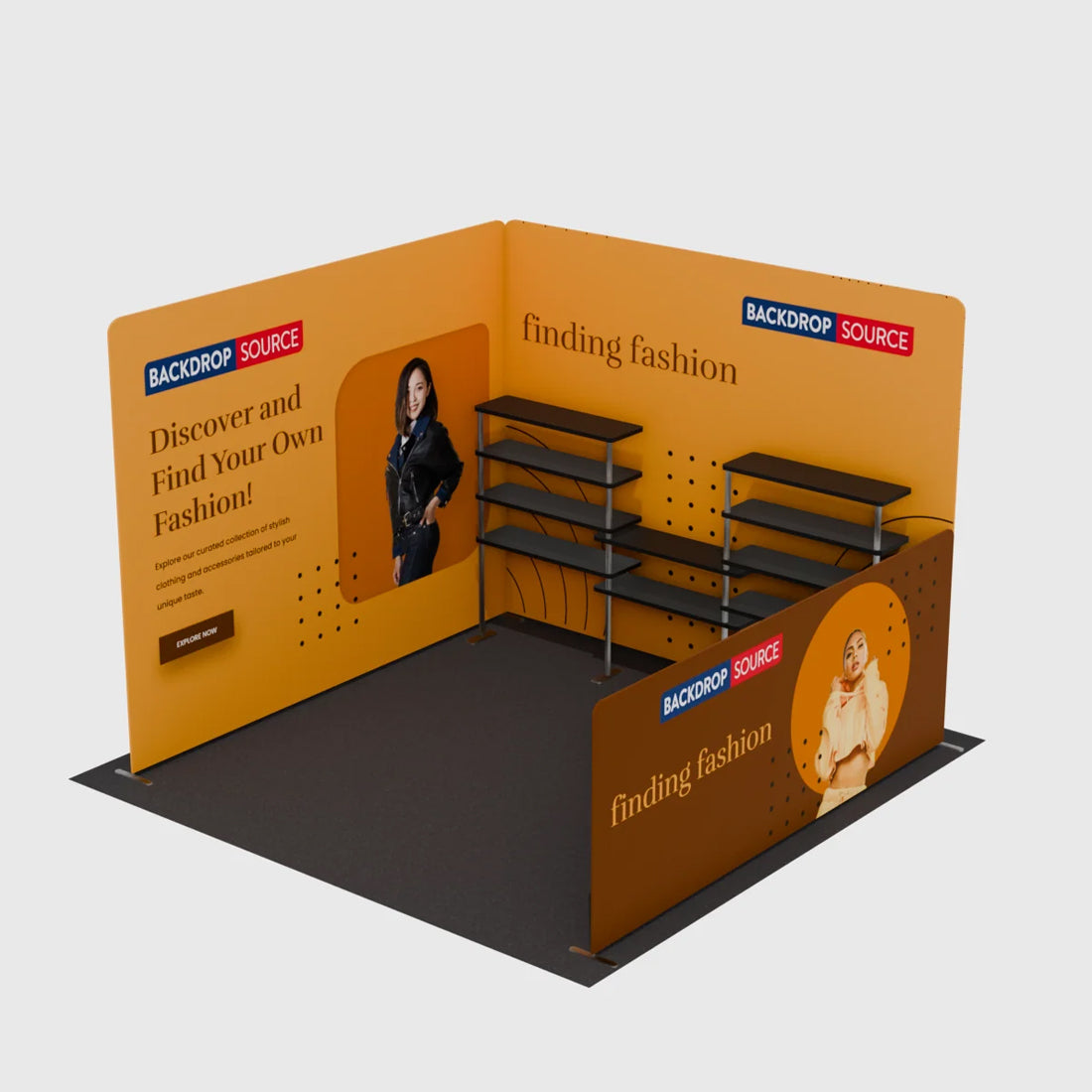 Portable Exhibit Display 10ft x 10ft - Model 21