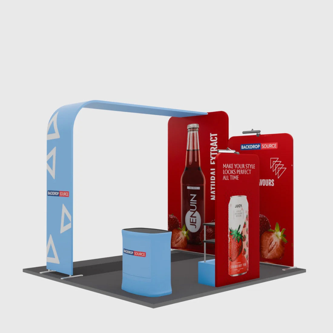 Portable Exhibit Display 10ft x 10ft - Model 15