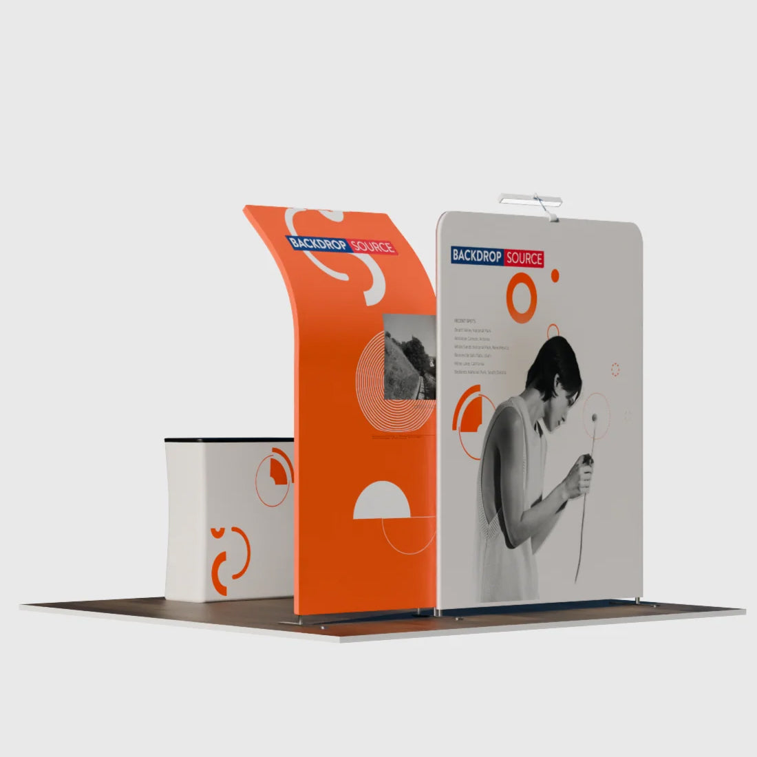 Présentoir portable 3 m x 3 m - Modèle 14 