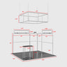 10x10 Booth Kit with Modular Walls, Hanging Banner & Counter