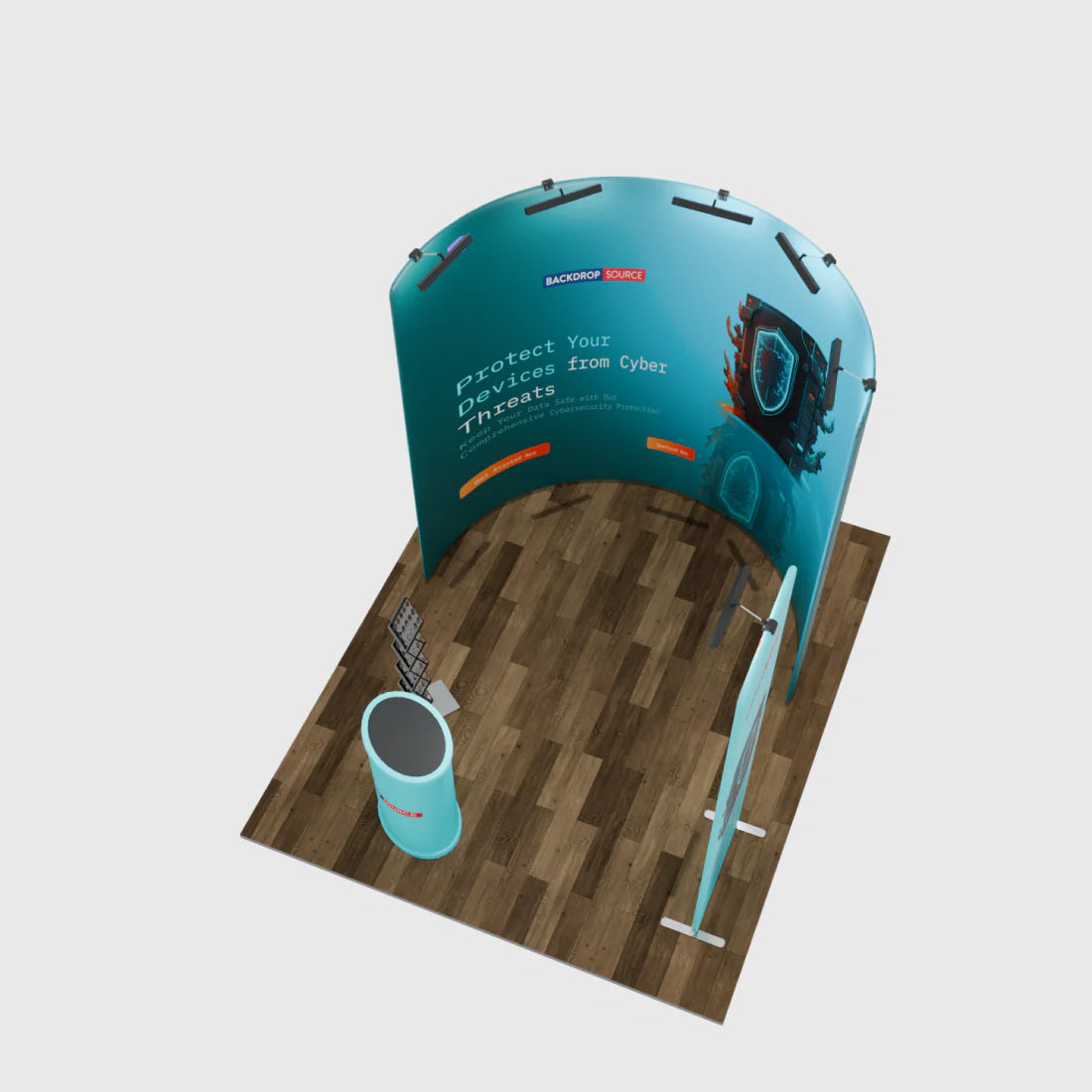 Modular U Shaped Exhibition Kit for 10ft Wide Booths