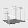Présentoir portable 3 m x 3 m - Modèle 19 