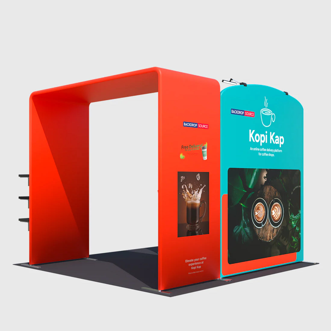 Présentoir portable 3 m x 3 m - Modèle 37 