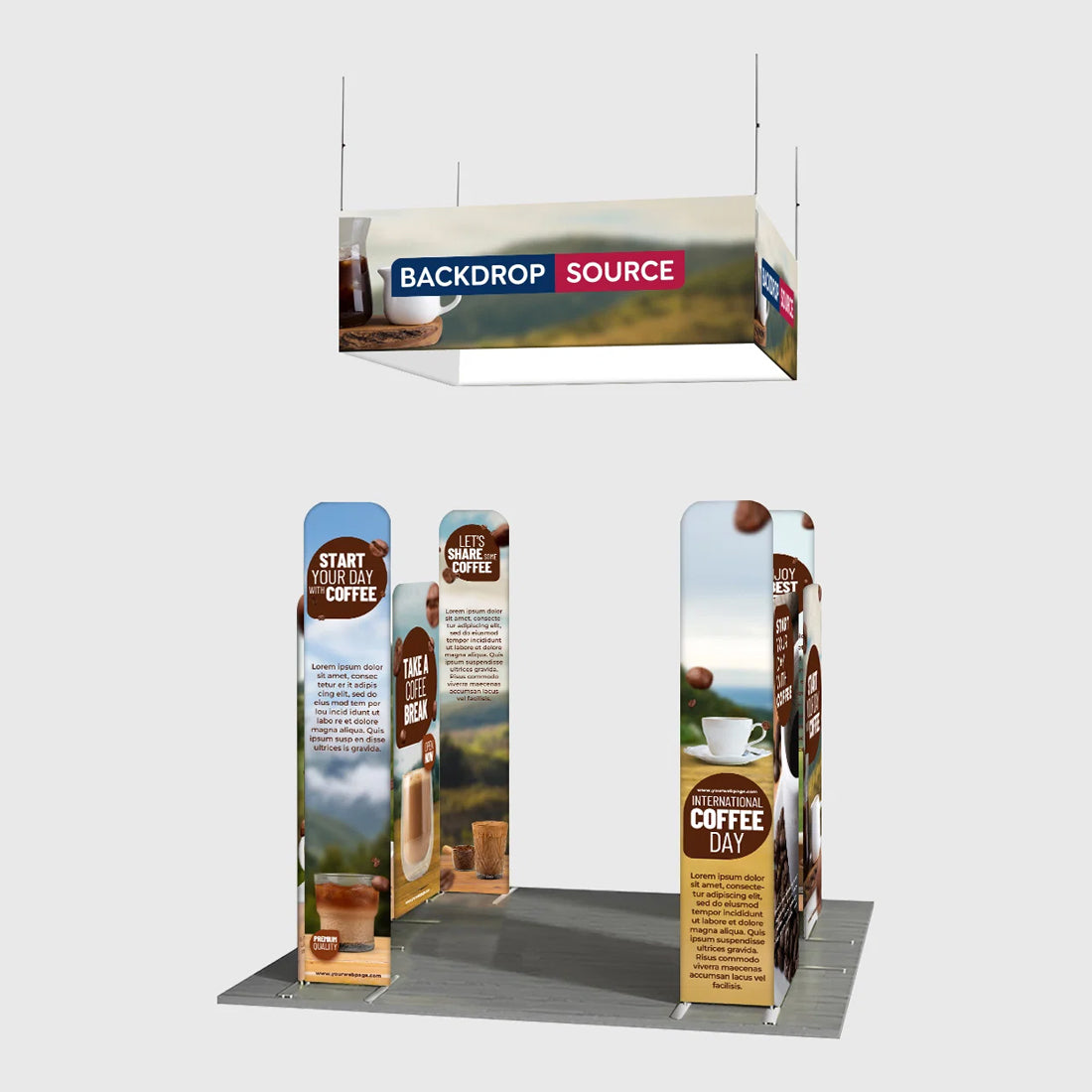 Portable Exhibit Display 10ft x 10ft - Model 36