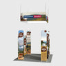 10x10 Magnetic Wall Booth Kit with 4-Sided Hanging Banner