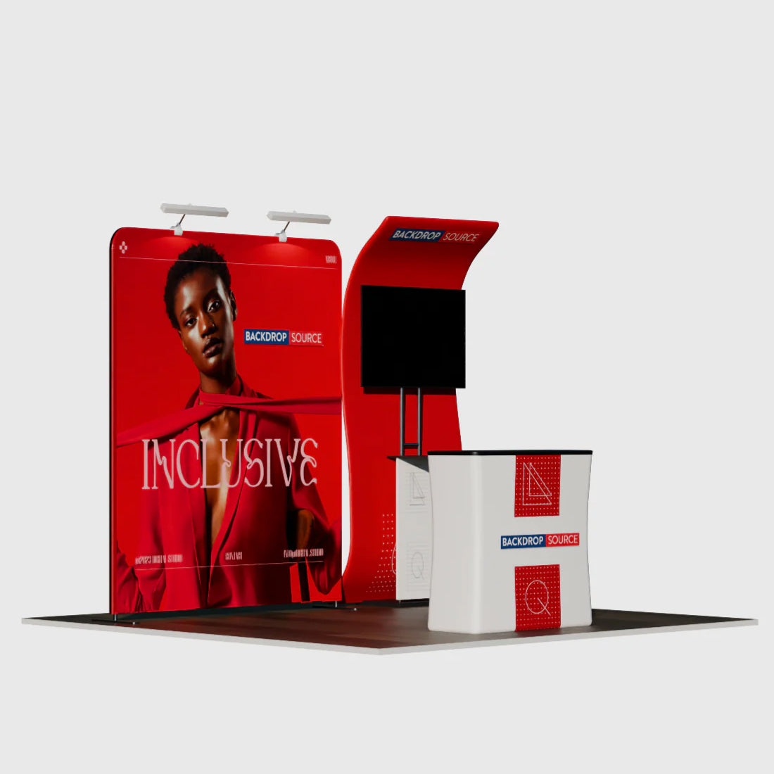 Présentoir portable 3 m x 3 m - Modèle 10 