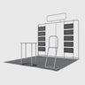 Présentoir portable 3 m x 3 m - Modèle 28 