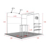 Présentoir portable 3 m x 3 m - Modèle 37 