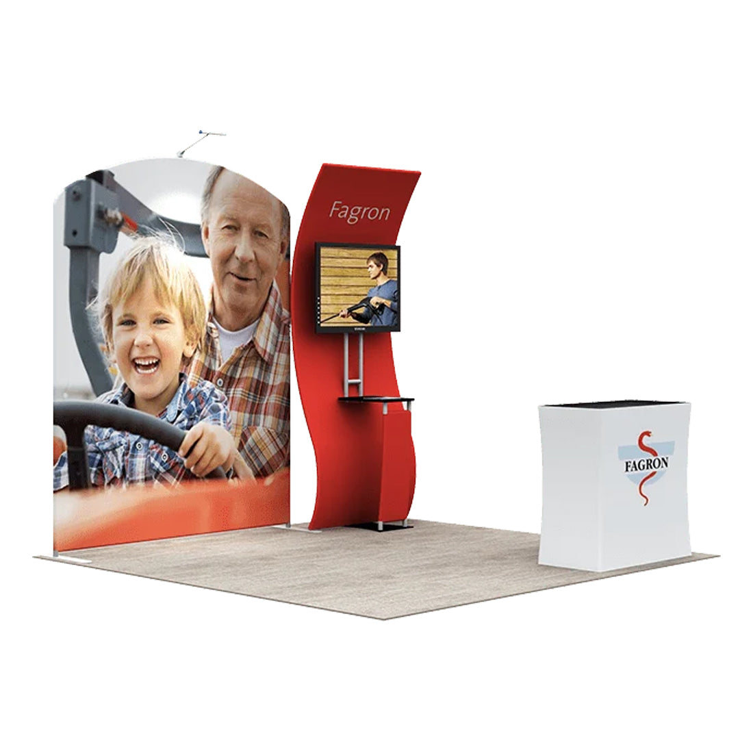 Présentoir portable 3 m x 3 m - Modèle 11 