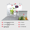 Kit d'exposition incliné pour stands de 3 mètres de large 