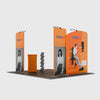 Kit de stand d'exposition modulaire haut de gamme de 3 mètres de large avec écran TV 