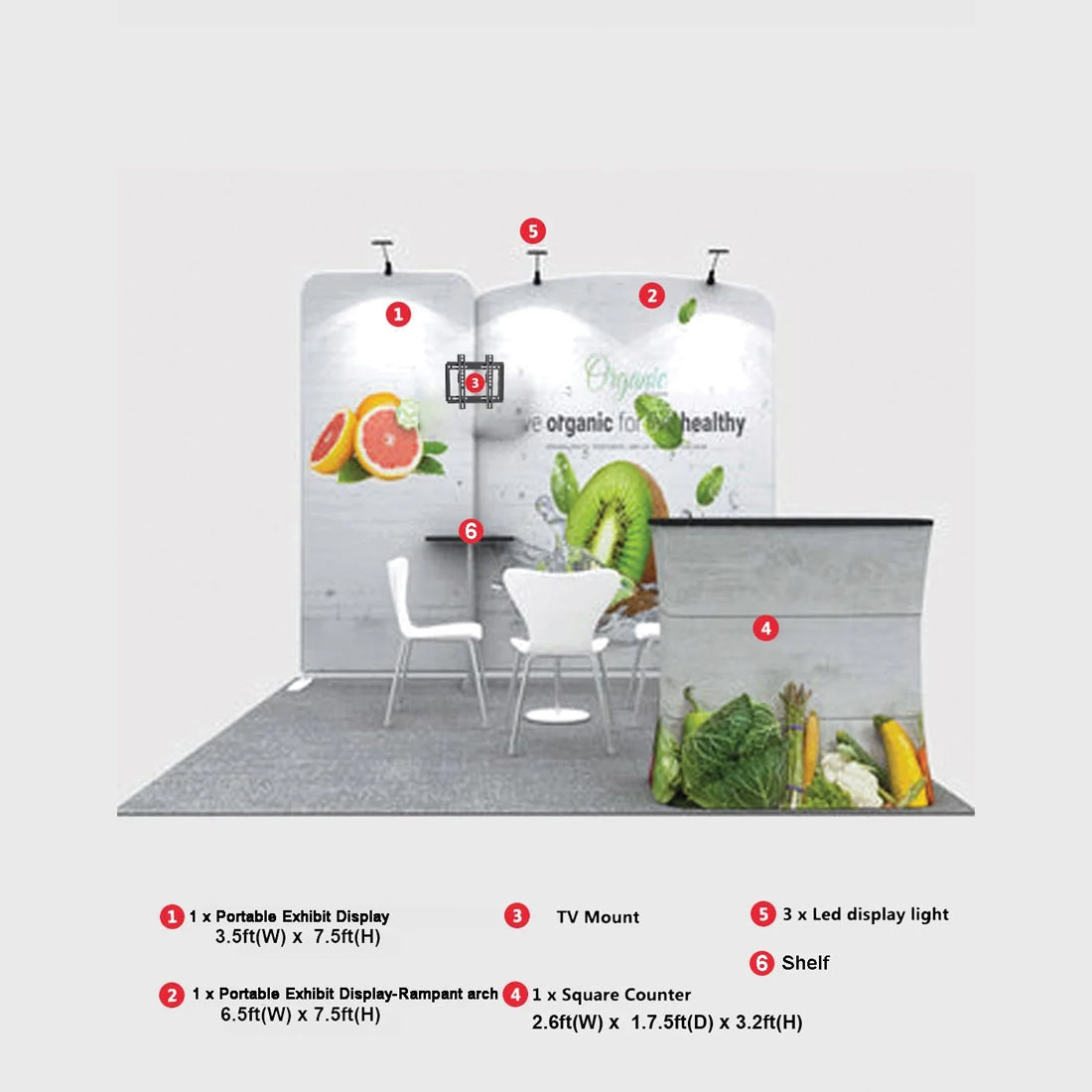 Modular Exhibition Kit for 10ft Wide Booths
