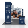 10x10 L-Arch Booth Kit with Straight Walls, Shelving & 2 Counters