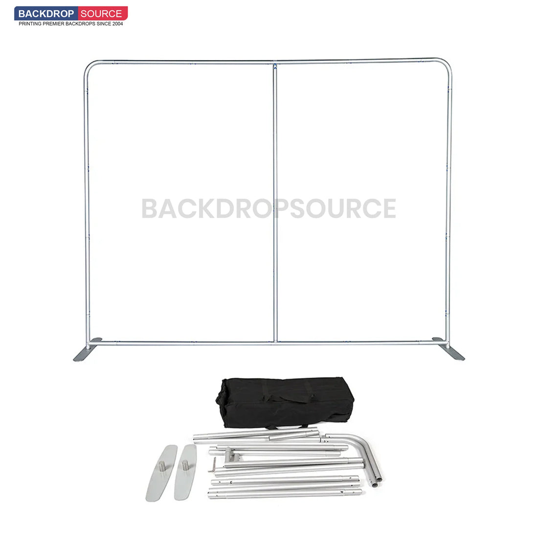 Kit d'affichage 3-en-1 Straight Exhibit Pro 3 m x 3 m avec étui rigide pour podium 