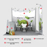 Modular U Shaped Exhibition Kit for 10ft Wide Booths