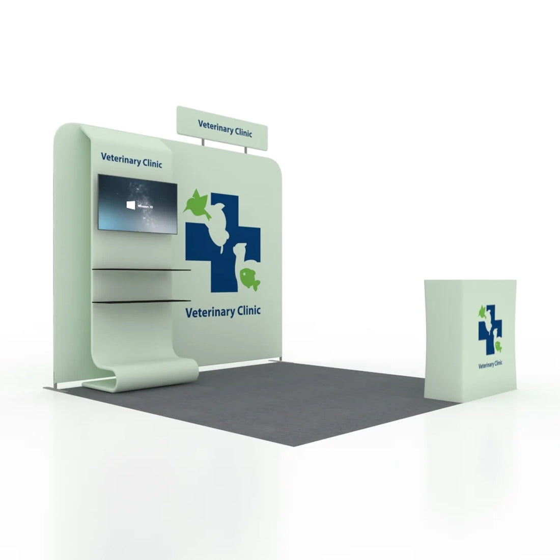 Présentoir portable 3 m x 3 m - Modèle 16 