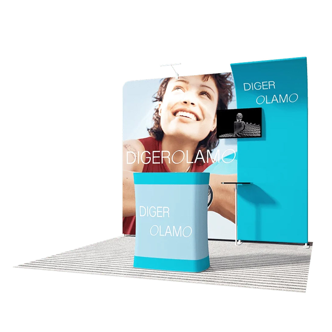 Présentoir portable 3 m x 3 m - Modèle 14 