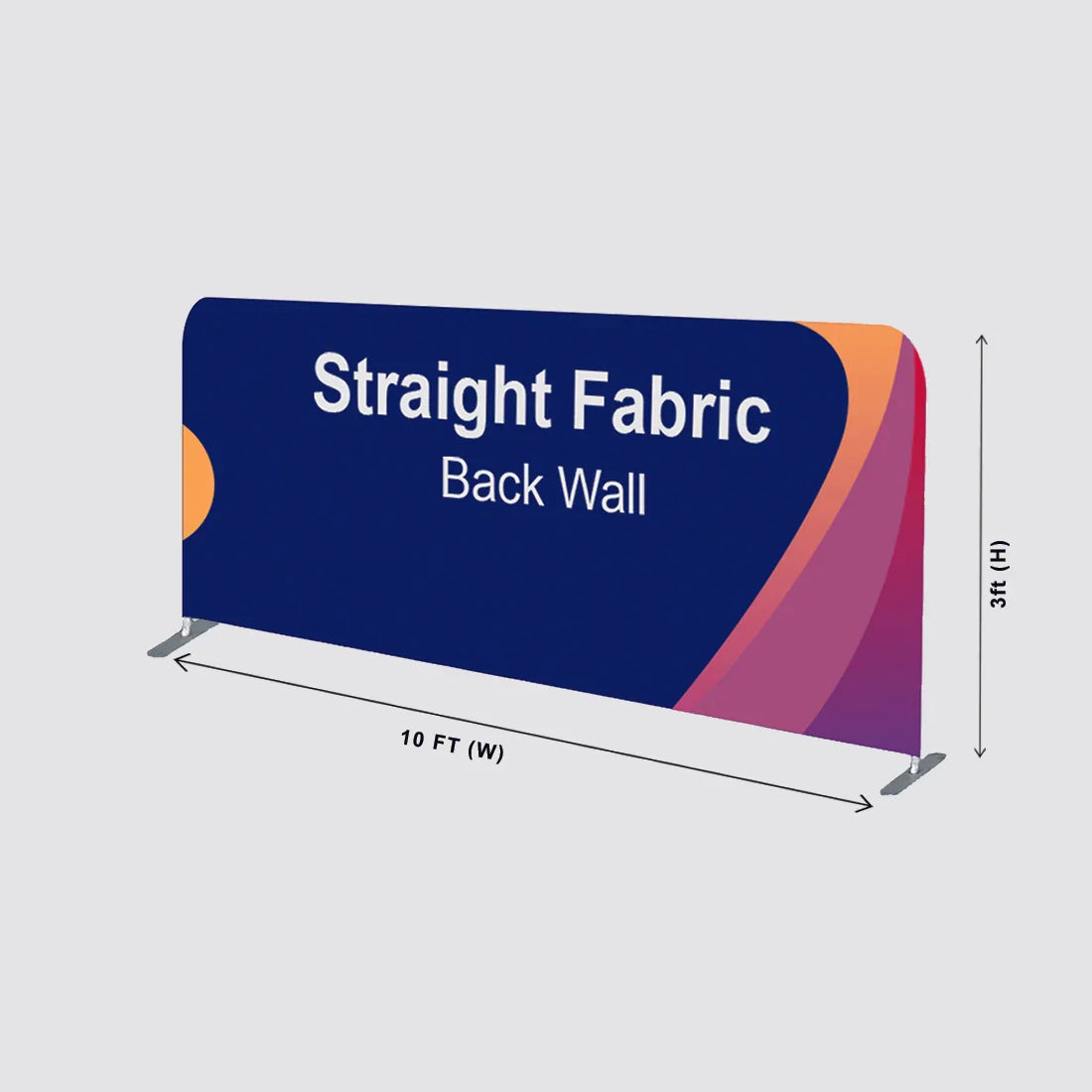 Ultimate 10x10 Booth Kit with Backwall, Side Walls, Counter & LED Lights
