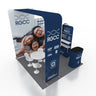 10x10 L-Arch Booth Kit with Straight Walls, Shelving & 2 Counters