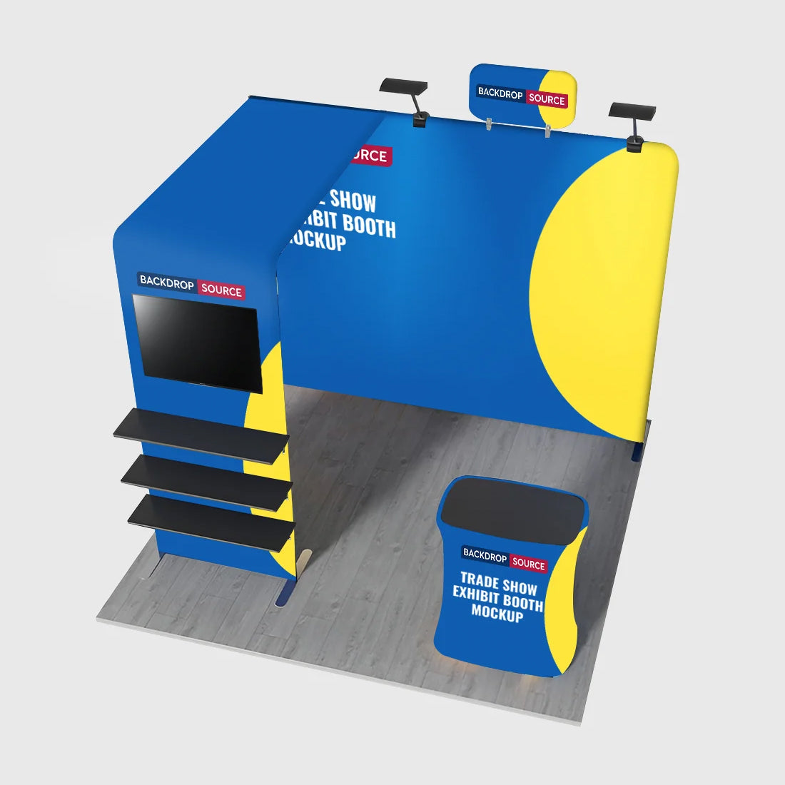 Présentoir portable 3 m x 3 m - Modèle 17 