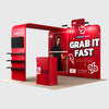 Présentoir portable 3 m x 3 m - Modèle 17 