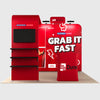Présentoir portable 3 m x 3 m - Modèle 17 