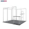 10x10 L-Arch Booth Kit with 3D Shelf Wall Box & Counter