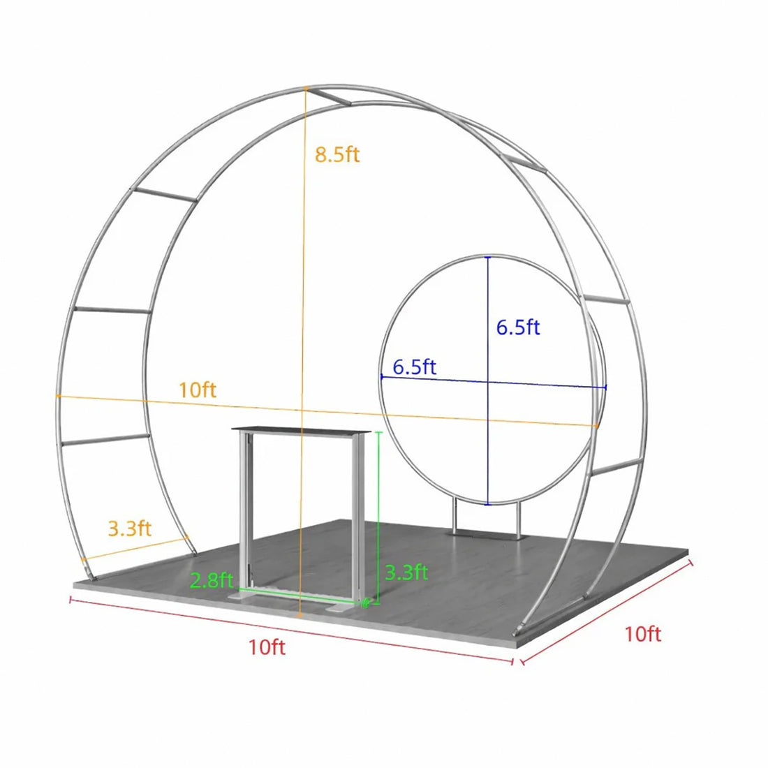 Présentoir portable 3 m x 3 m - Modèle 33 